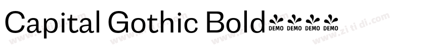 Capital Gothic Bold字体转换